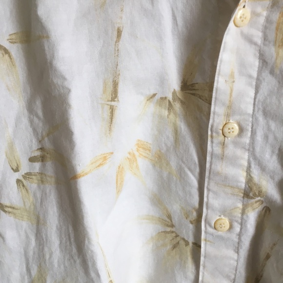 Men’s vintage SUMA linen tropical palm button up - Picture 4 of 5